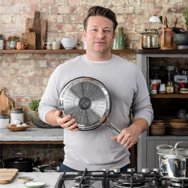 Jamie Oliver by T-fal Cooks Direct Stainless Steel Cookware Set, 8-piece