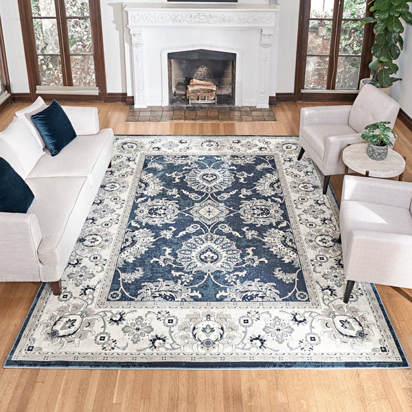 Gertmenian Thomasville Timeless Classic Minerva Blue Indoor Area Rug