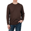 Rough Dress Men's French Terry Crew Sweatshirt - Brown