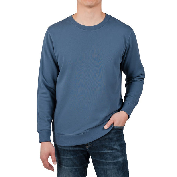 Rough Dress Men's French Terry Crew Sweatshirt - Navy