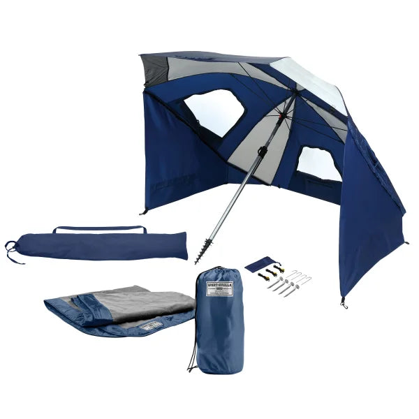 Sunsoul Umbrella Shelter and Beach blanket Combo