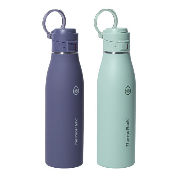 Thermoflask 740 mL (25 oz) Stainless Steel Bottle, 2-pack