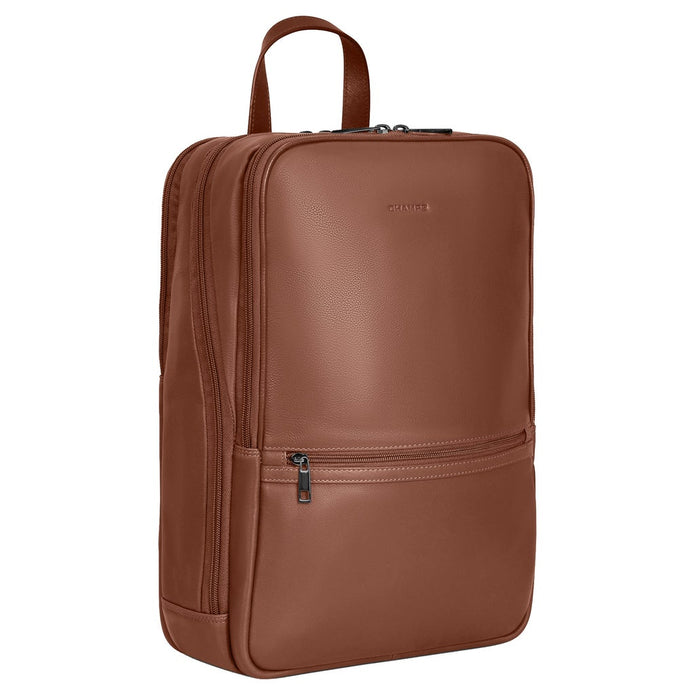 Champs Onyx Collection Classic Leather Backpack, 15 L - Brown