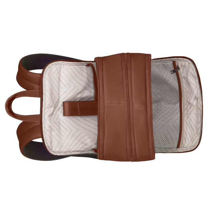 Champs Onyx Collection Classic Leather Backpack, 15 L