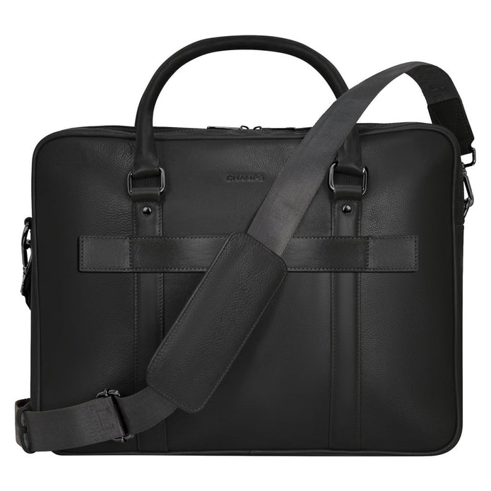 Champs Onyx Collection Leather Briefcase 12 L