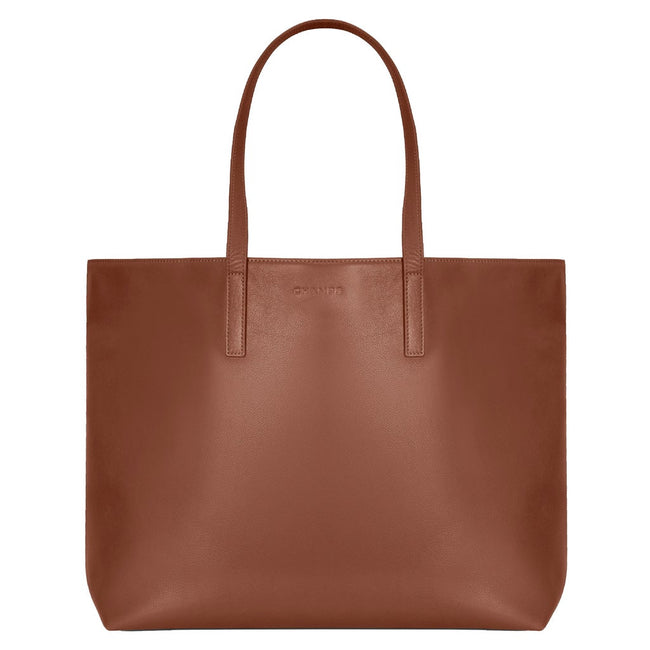 Champs Onyx Collection Leather Business Tote, 22 L