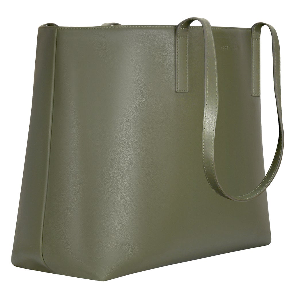Champs Onyx Collection Leather Business Tote, 22 L