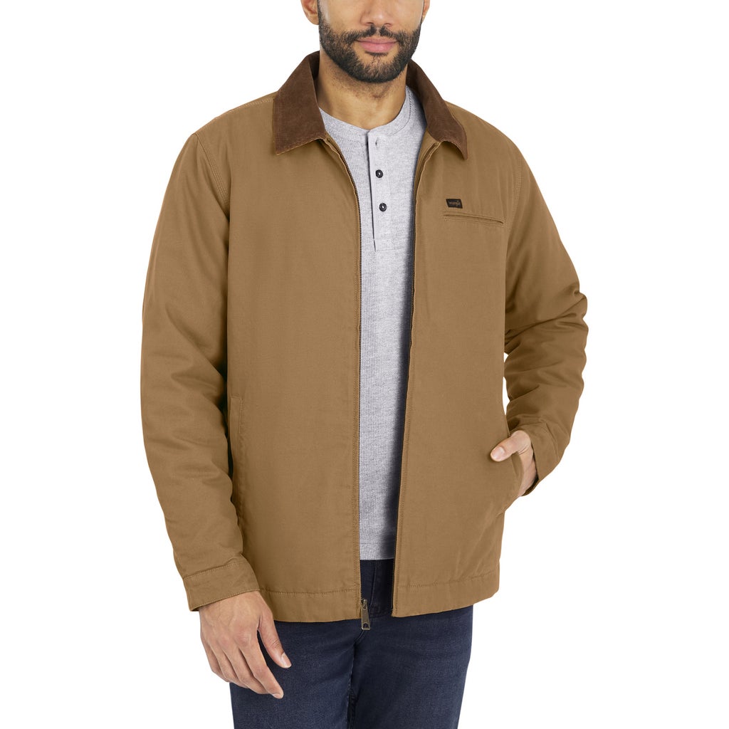 Wrangler Men’s Glenrock Canvas Work Jacket - Tan