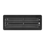 Manor House Textured Black, Low Profile Slotted Design Floor Registers, 4-pack
