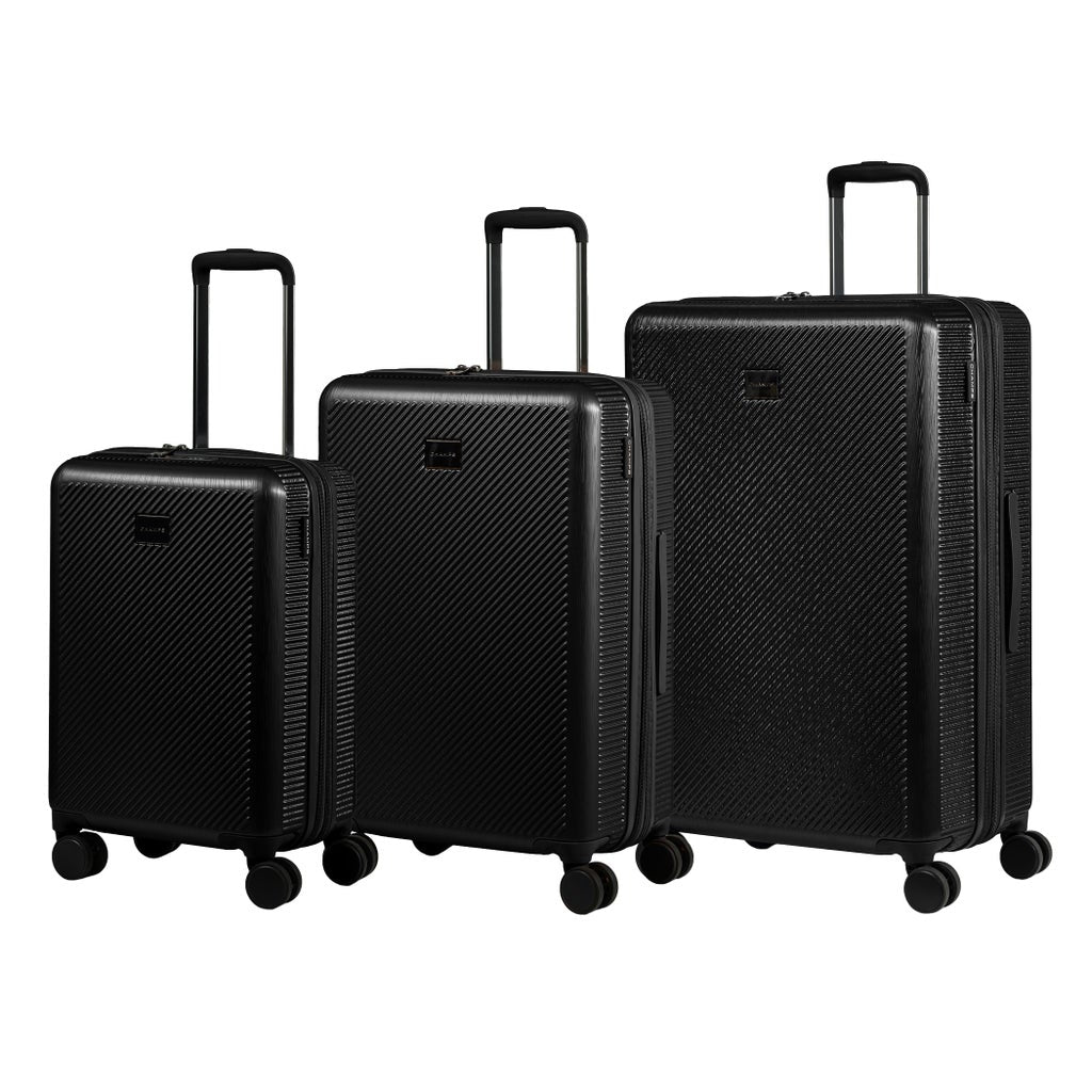 Champs - Iconic II 3-piece Hardside Luggage Set - Black