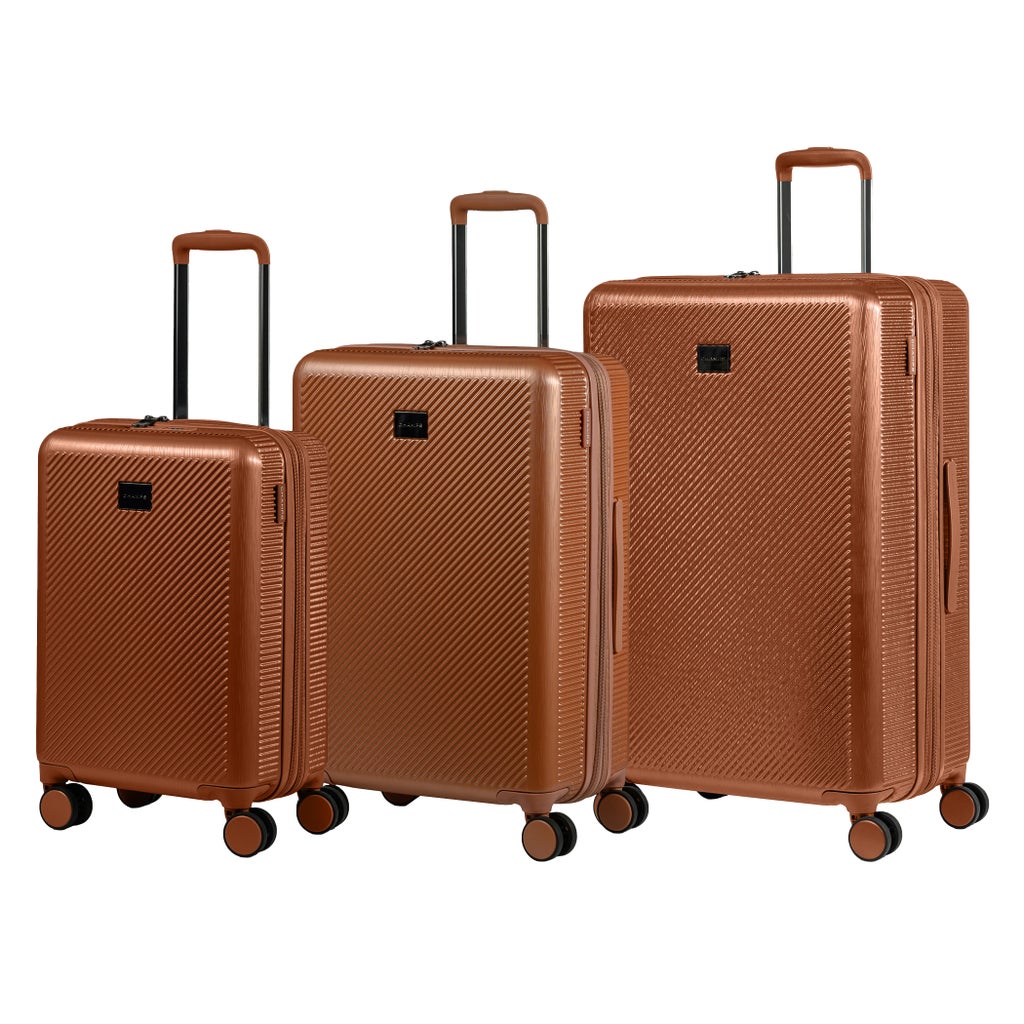 Champs - Iconic II 3-piece Hardside Luggage Set - Rose Gold