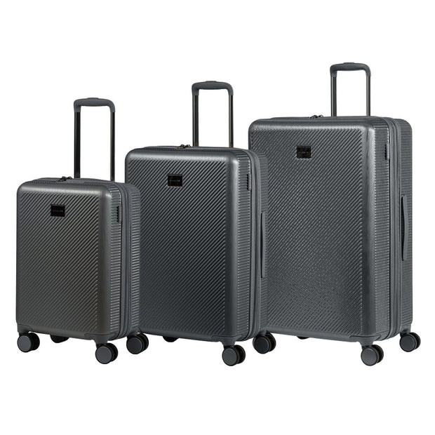 Champs - Iconic II 3-piece Hardside Luggage Set - Silver