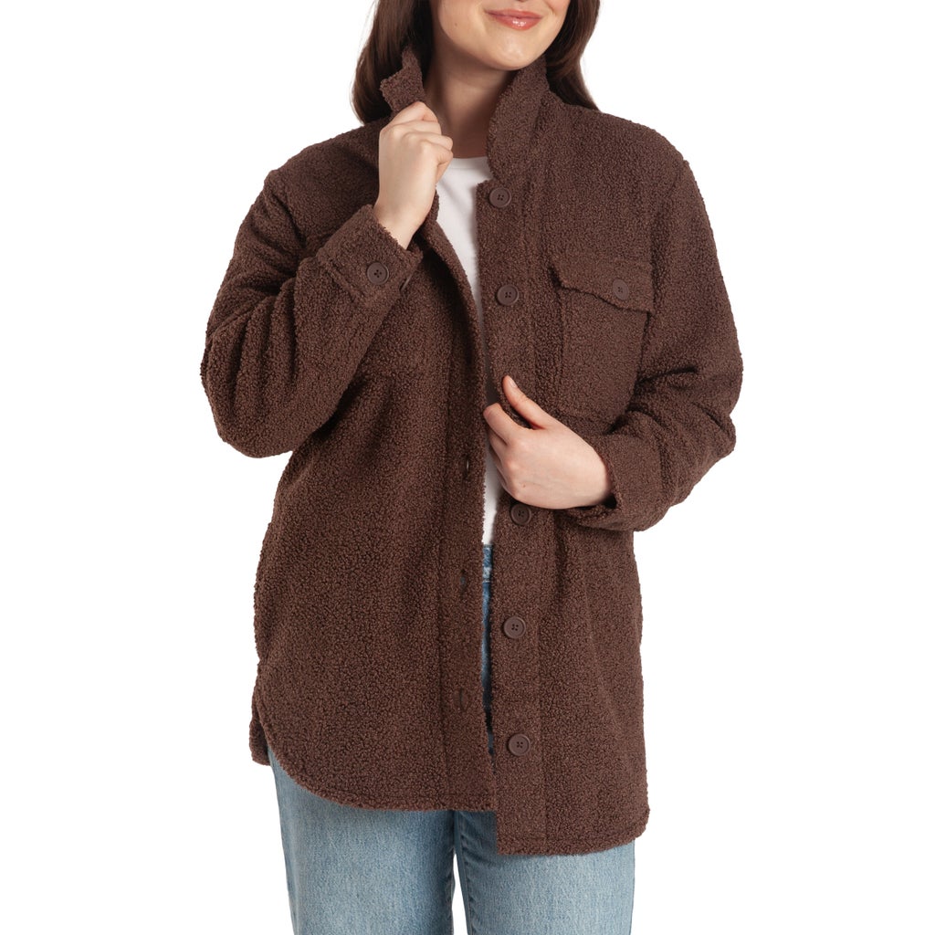 Lazypants Women's Teddy Sherpa Shacket