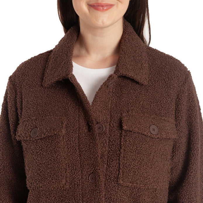 Lazypants Women's Teddy Sherpa Shacket