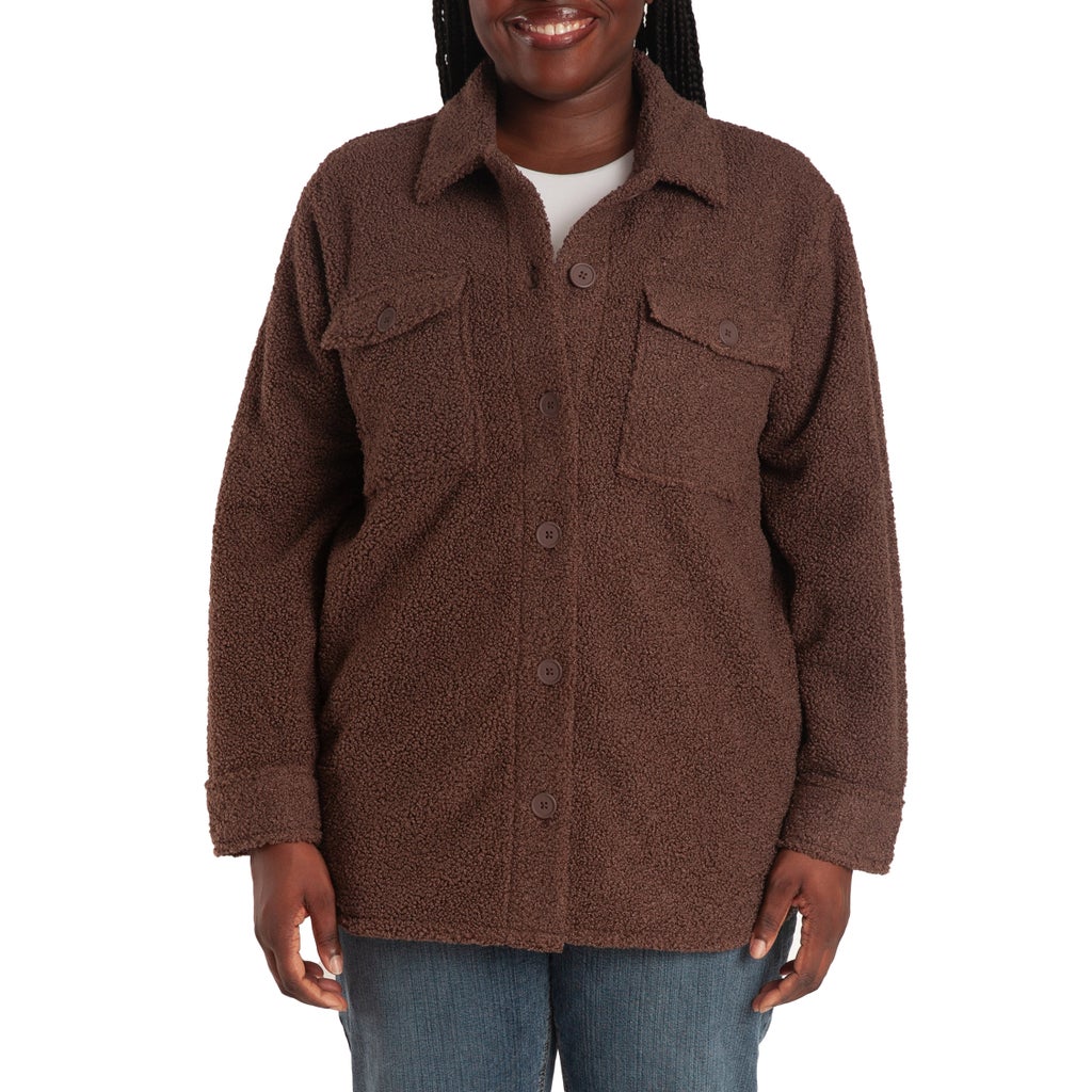 Lazypants Women's Teddy Sherpa Shacket