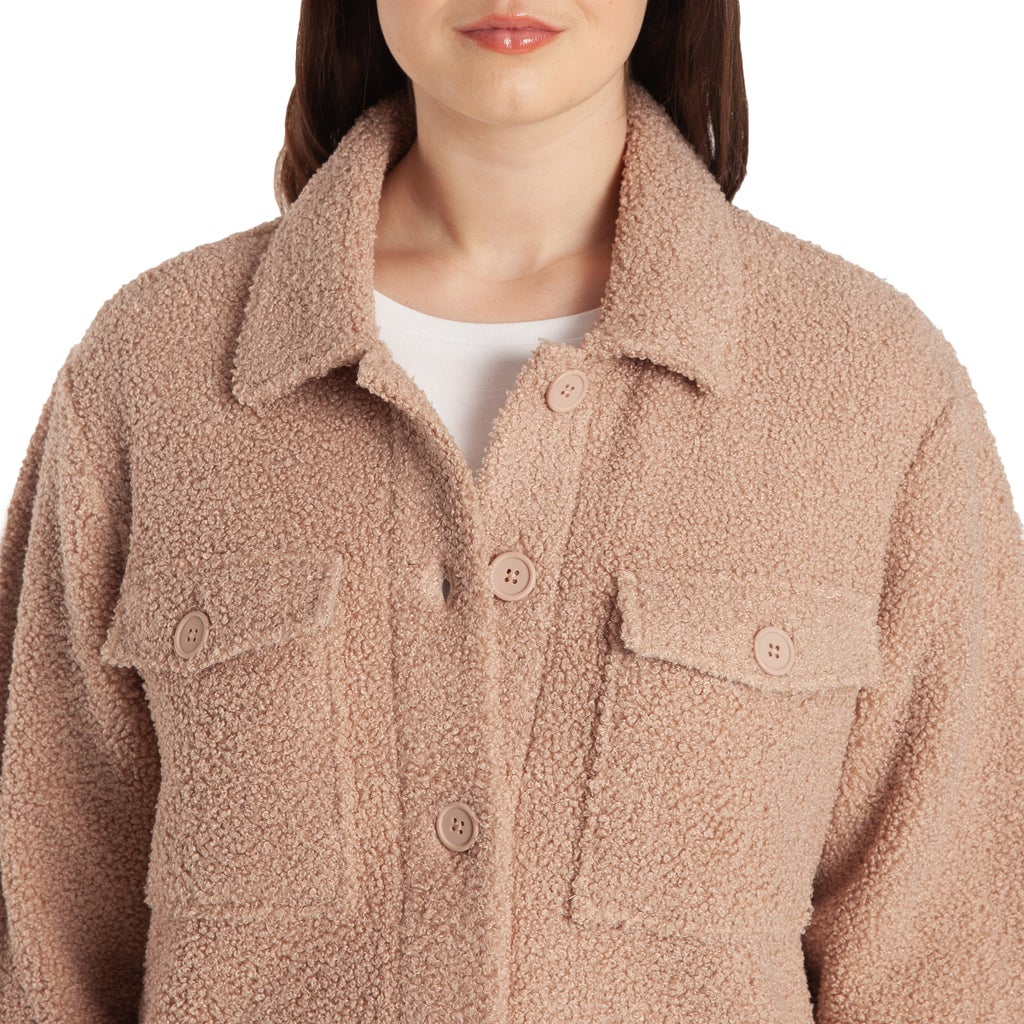 Lazypants Women's Teddy Sherpa Shacket