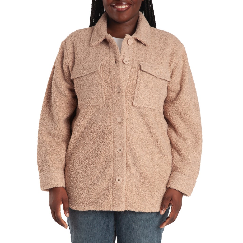 Lazypants Women's Teddy Sherpa Shacket