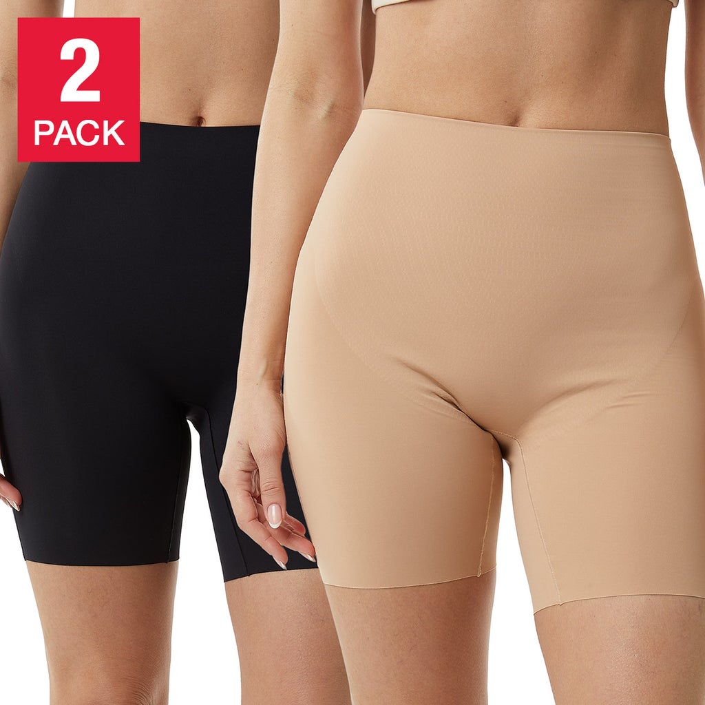 Layer Zero by 32 Degrees Women's Shaping Shorts, 2-pack
