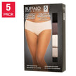 Buffalo Women's Cotton Hipster Briefs, 5-pack - Black