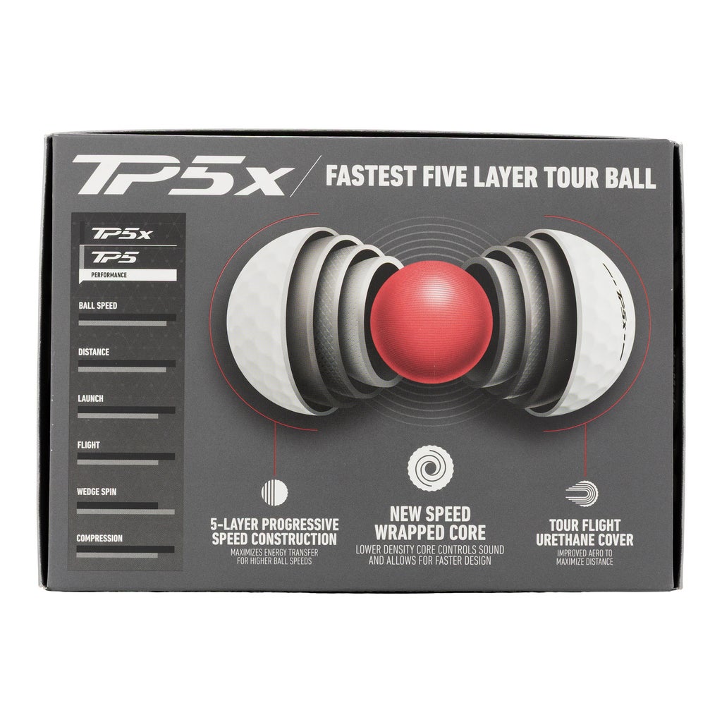 TaylorMade TP5x Golf Ball, 12-count