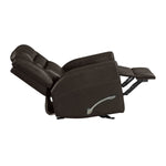 Monterrey Hills Top-grain Leather Glider Recliner with Arc Handle