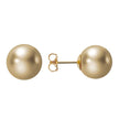 11 – 11.5 mm Golden Cultured South Sea Pearl Earrings