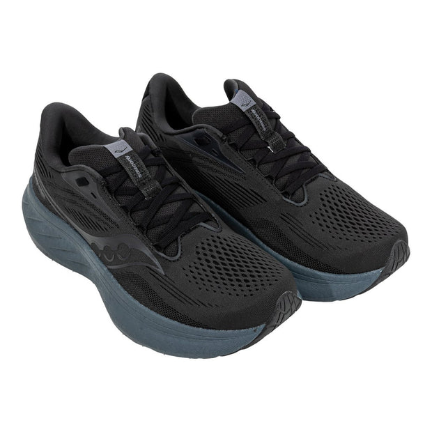 Saucony Men's Ride 18 Running Shoe - Matte Black