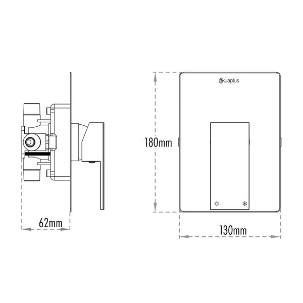 Akuaplus Single Handle Tub and Shower Faucet