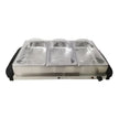 Culinary Chef Stainless Steel Triple Buffet Server and Food Warmer