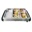 Culinary Chef Stainless Steel Triple Buffet Server and Food Warmer