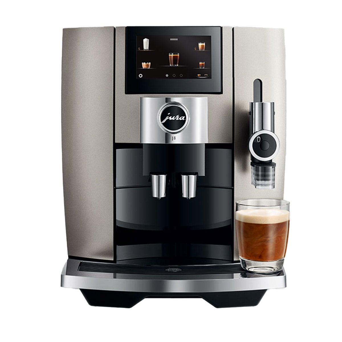 JURA J8 Automatic Espresso Machine, Midnight Silver