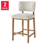 Aiden & Ivy Tate Fabric Counter Stools, 2-pack