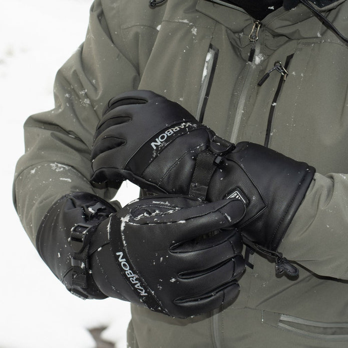 Karbon Heated Leather Gloves
