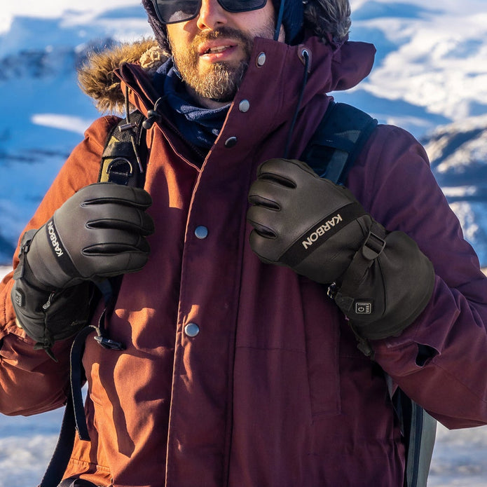 Karbon Heated Leather Gloves