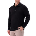 Modern English Men's Long Sleeve Merino Wool Polo Sweater