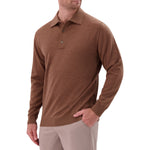 Modern English Men's Long Sleeve Merino Wool Polo Sweater