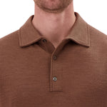 Modern English Men's Long Sleeve Merino Wool Polo Sweater