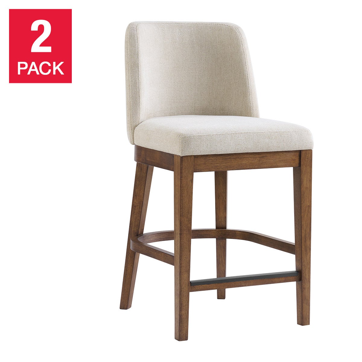 Pike and Main Ivy Fabric Counter Stool, 2-pack