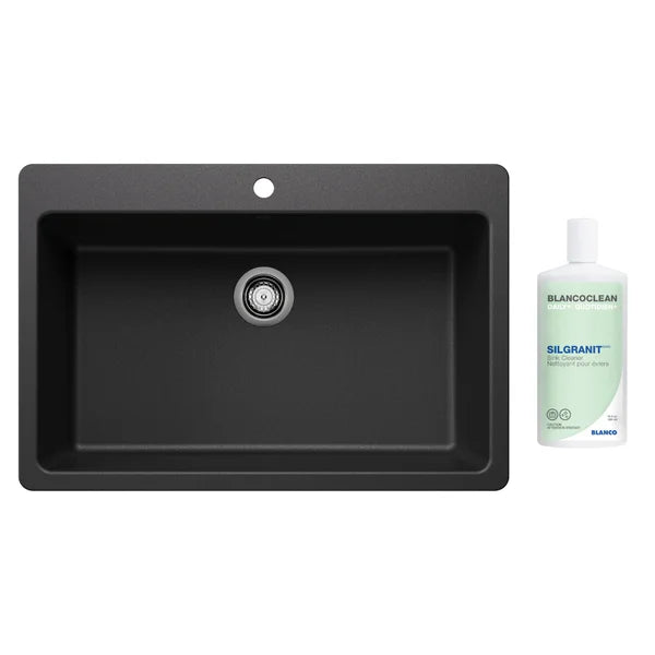 Blanco Liven 33 in. Dual Mount SILGRANIT Kitchen Sink