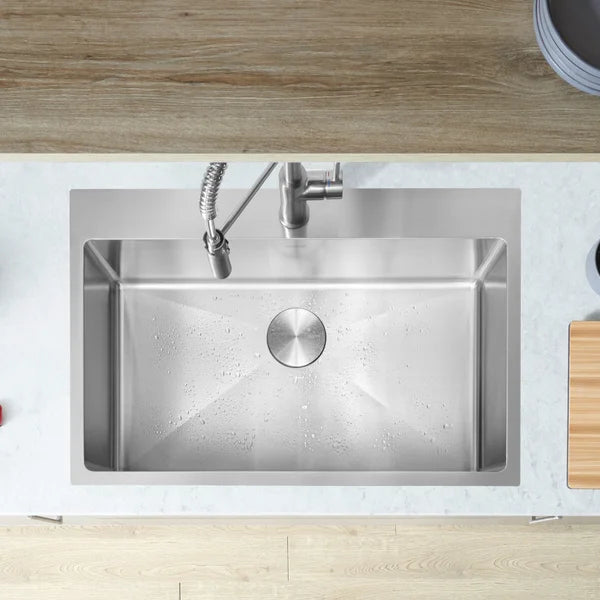 Blanco Quatrus R15 31.5 in. Dual Mount Stainless Steel Kitchen Sink