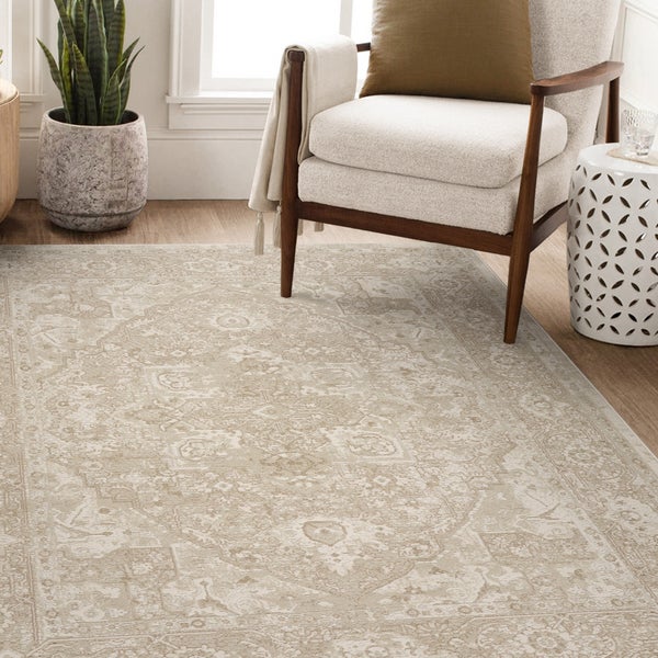 Gertmenian Helios Collection Nolan Beige Indoor Area Rug