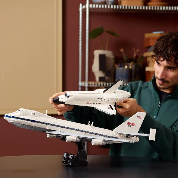 LEGO Icons Shuttle Carrier Aircraft 10360 with Bonus LEGO Creator 3 in 1 Space Astronaut Toy Set, Science Toy 31152