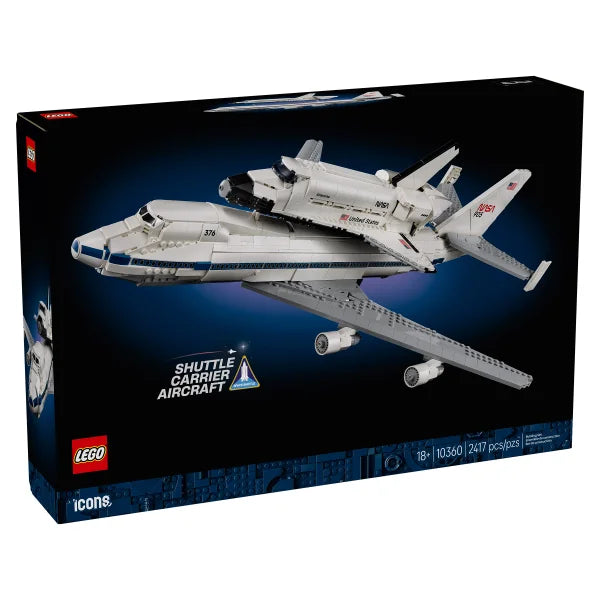 LEGO Icons Shuttle Carrier Aircraft 10360 with Bonus LEGO Creator 3 in 1 Space Astronaut Toy Set, Science Toy 31152