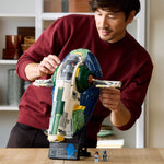 LEGO Star Wars Jango Fett’s Firespray-Class Starship 75409 with bonus LEGO Star Wars: The Clone Wars Ahsoka's Jedi Interceptor Spaceship 75401