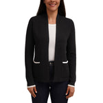 Cyrus Women's Open Cardigan with Contrast Trim