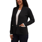 Cyrus Women's Open Cardigan with Contrast Trim