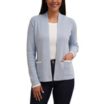 Cyrus Women's Open Cardigan with Contrast Trim