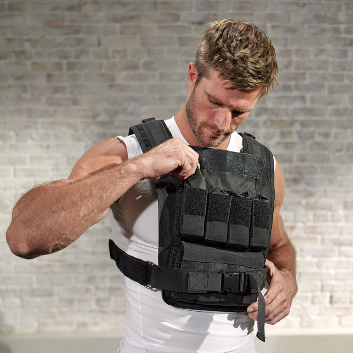 Centr 20 LB Weighted Vest, Adjustable Weight and Fit, with 3-Month Centr Membership