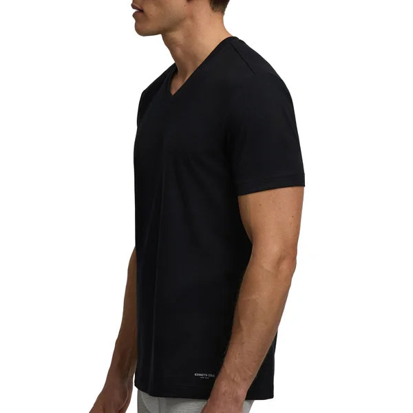 Kenneth Cole Men's V-Neck T-Shirt 4-pack