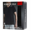 Kenneth Cole Men's V-Neck T-Shirt 4-pack
